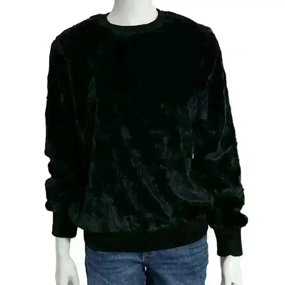 FifteenTwenty Black Fuzzy Soft Sweater Size Medium - Picture 1 of 8